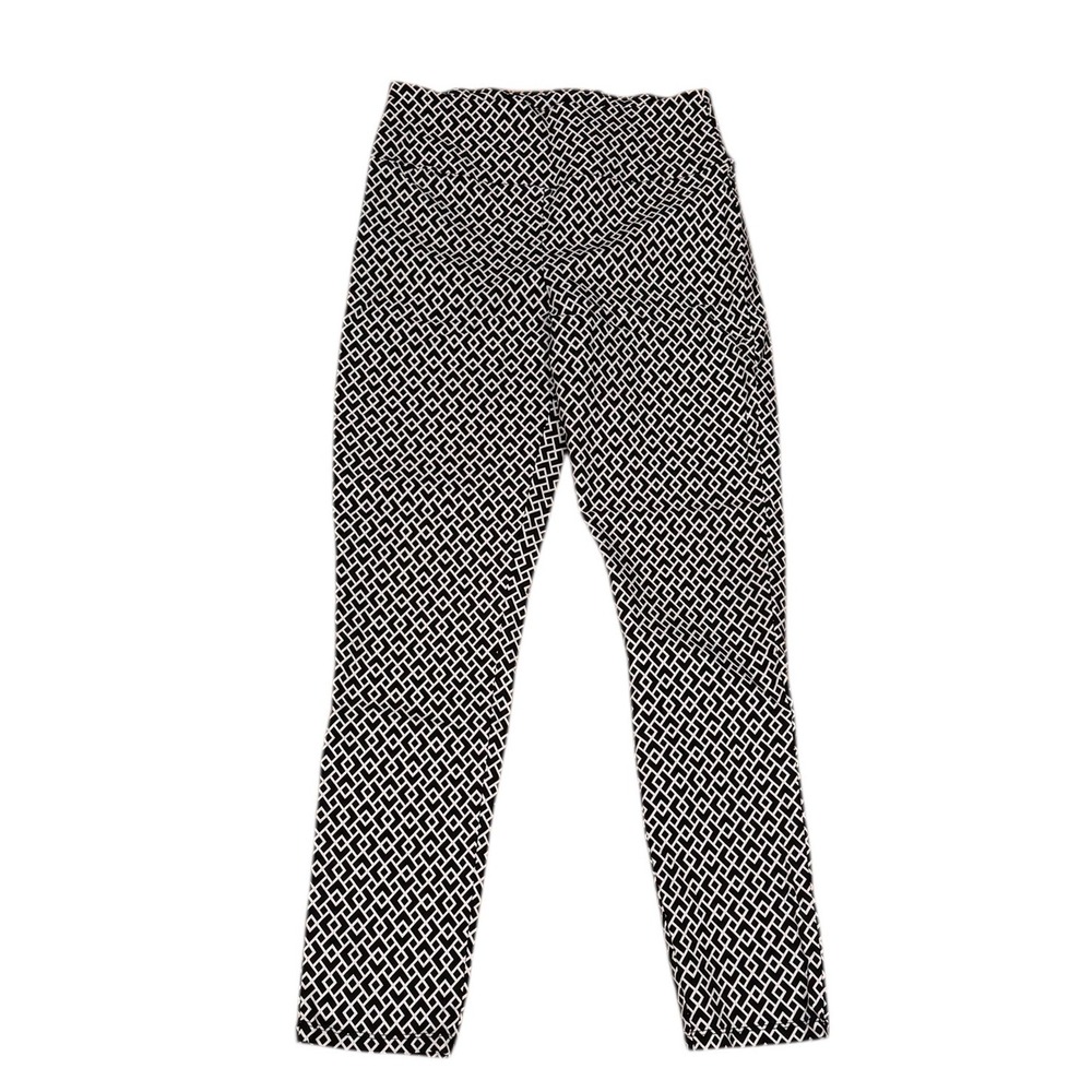 Hybrid & Company‎ Women's Geometric Print Stretch Pull On Leggings Pants Size M